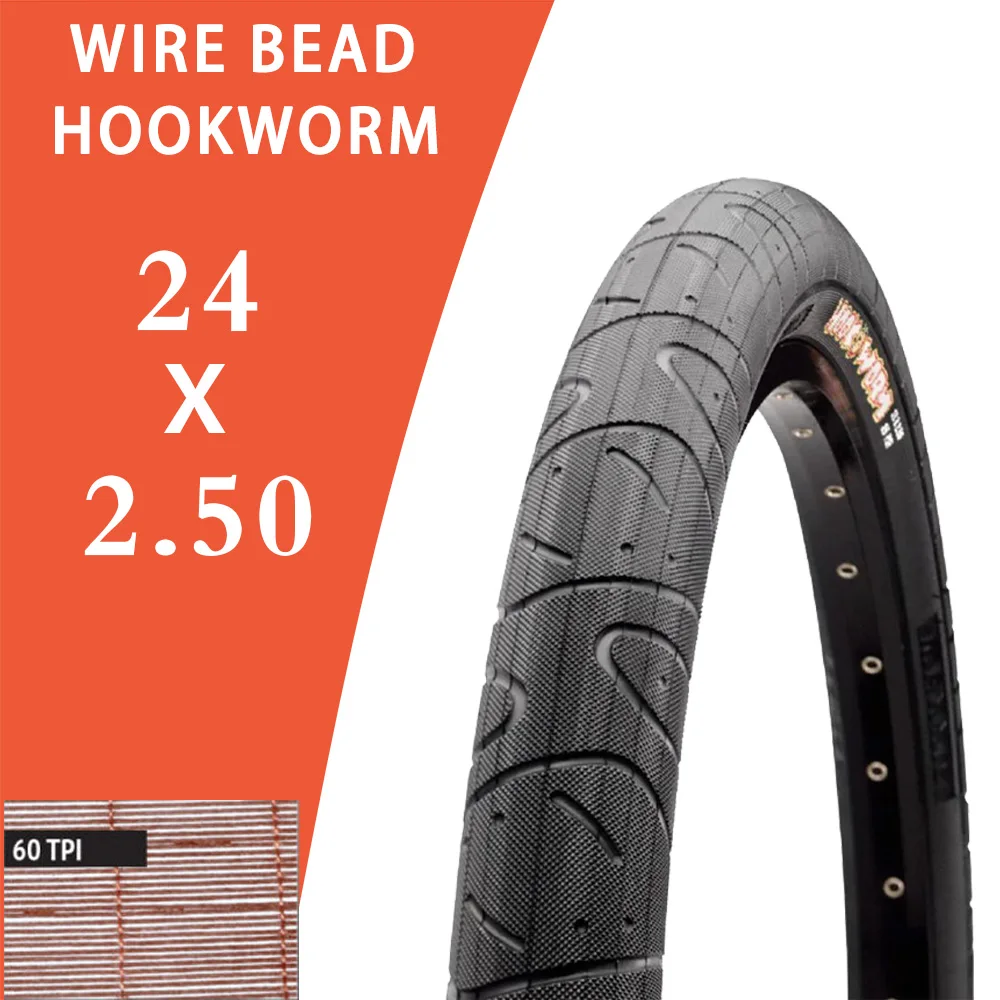MAXXIS フックワーム ワイヤー ビーズ BMX 自転車タイヤ 20 インチ 24