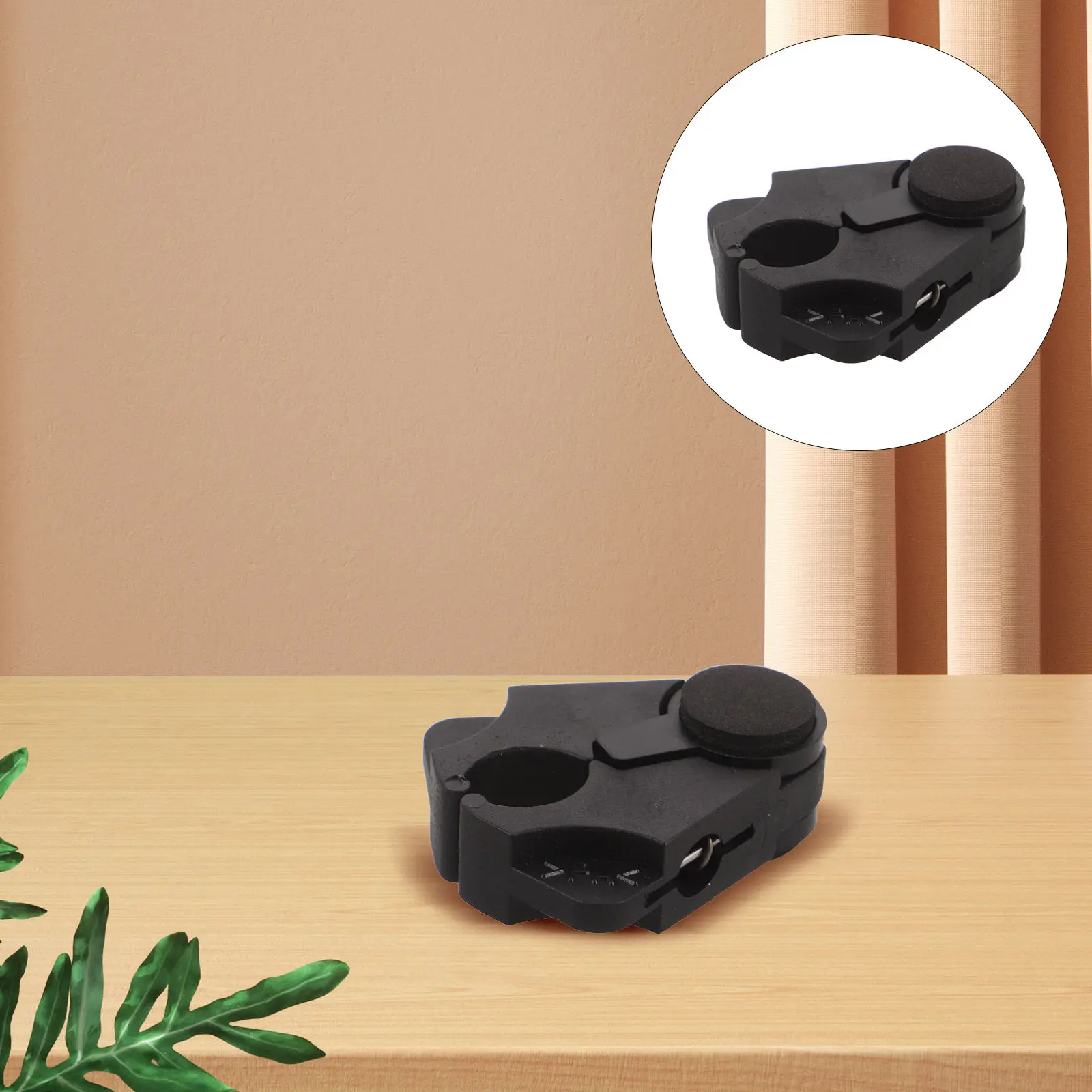 Portable Cane Holder for Table Adjustable Walking Stick Organizer Non-Slip Clamp for Desk Edge Kitchen Countertop Crutch Holder