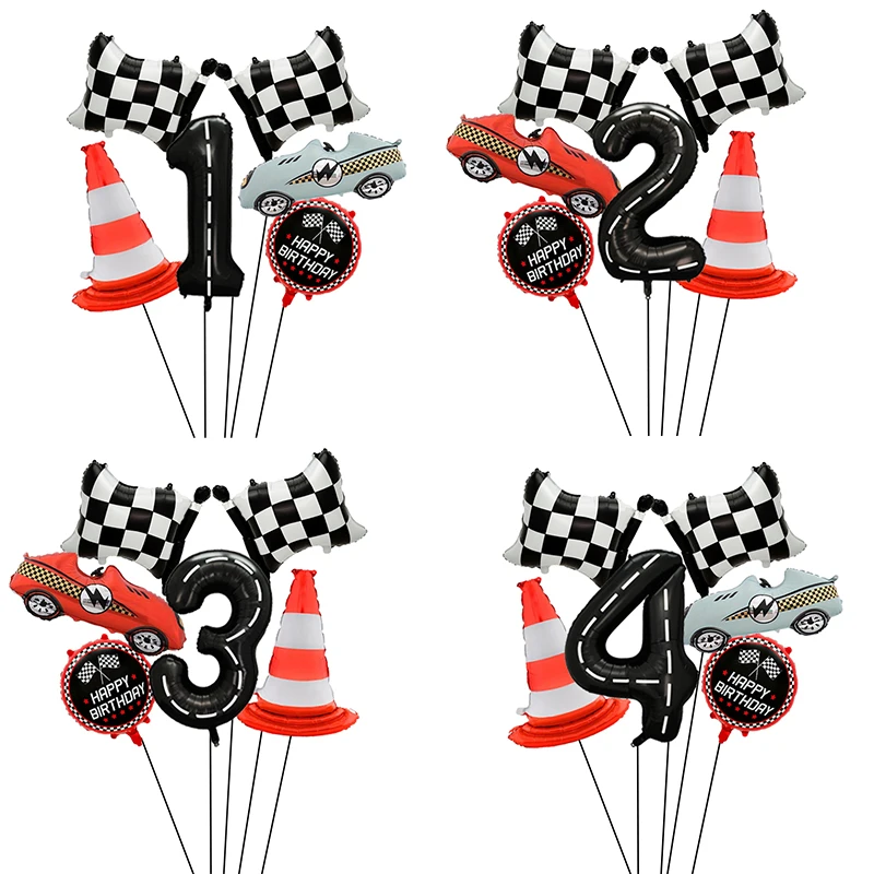 6Pcs Race Car Birth…