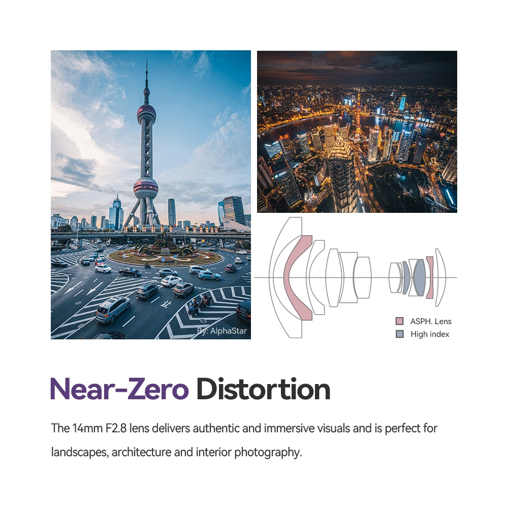 TTArtisan 14 مللي متر F2.8 ASPH إطار كامل تركيز يدوي عدسة زاوية واسعة للغاية لهاتف Sony A7s Canon R10 Nikon Z50