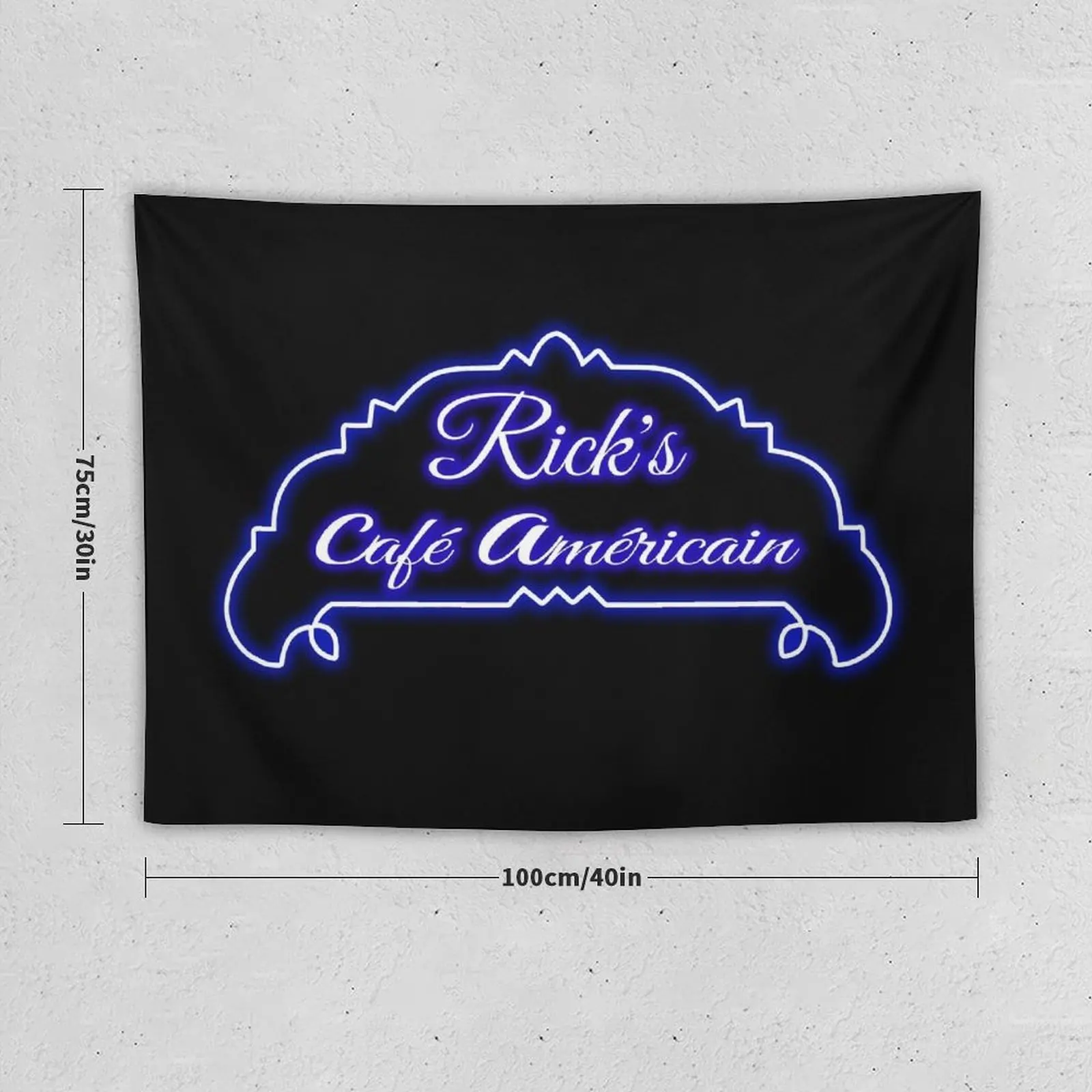 Ricks Cafe Americain neon sign Tapestry Nordic Home Decor Wall Tapestries Decoration Home Tapestry