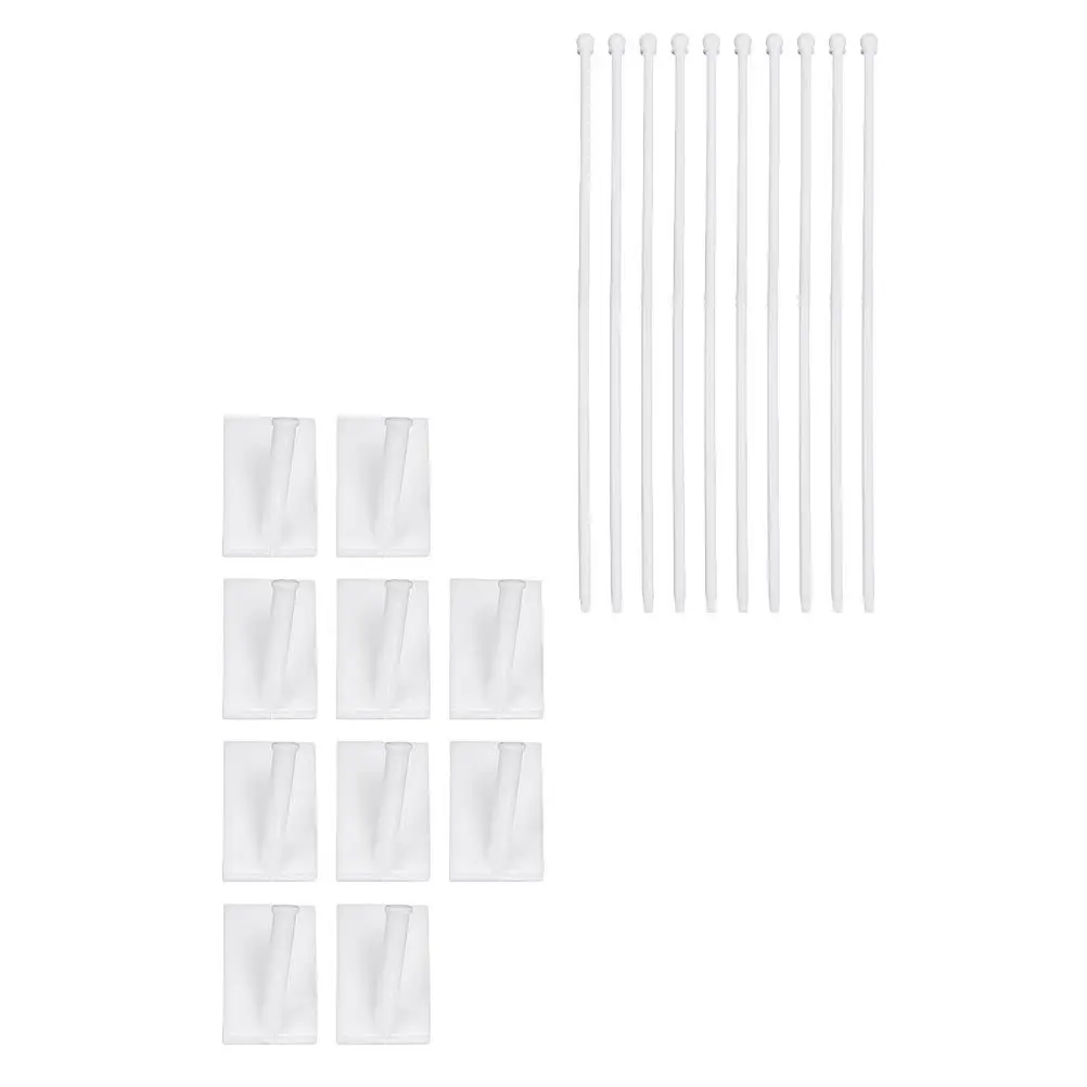 

15Pcs Car Window Flag Poles Plastic Sturdy Sticky Adhesive Design Banner Brackets Flags Holders for Car Decoration