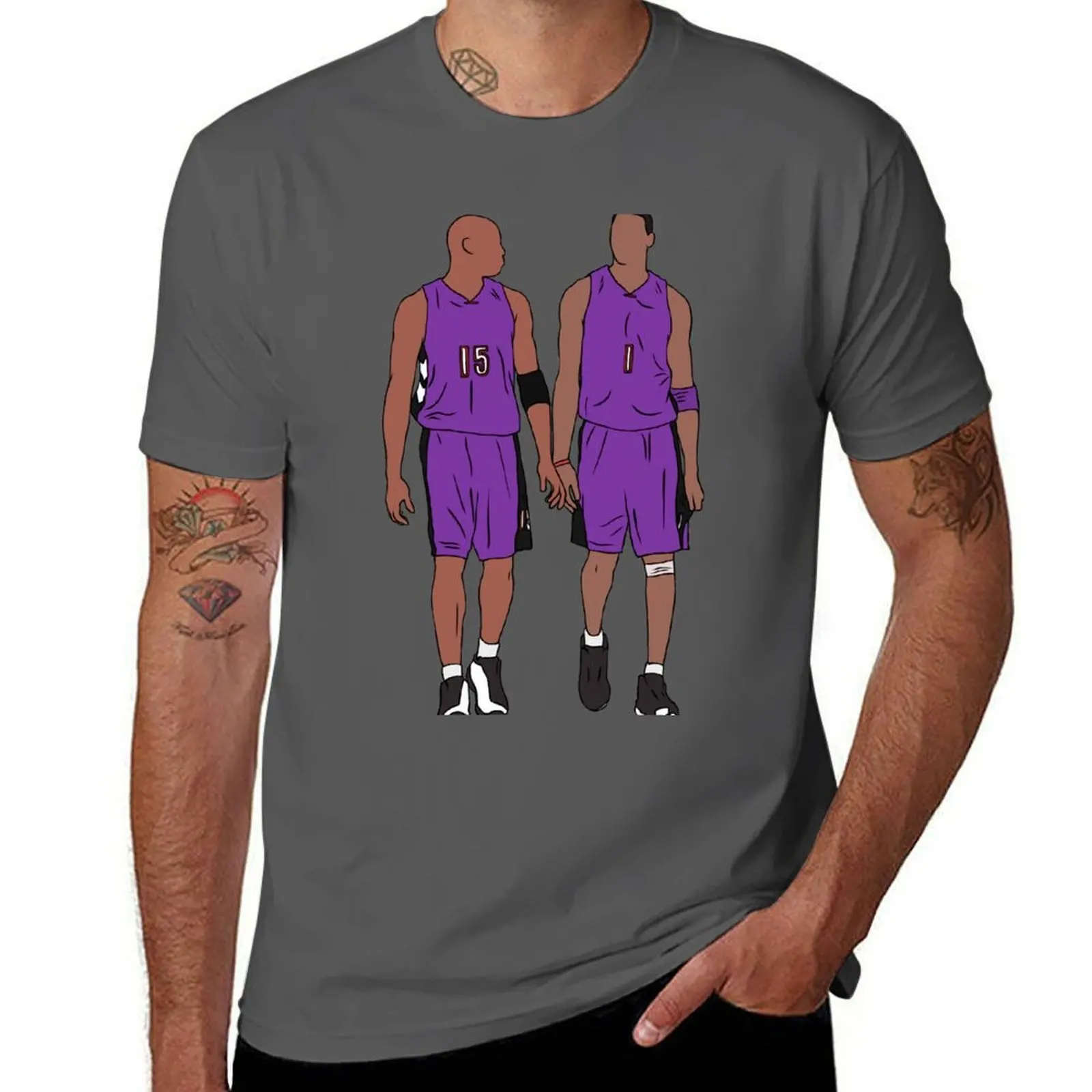 

McGrady Vince And Carter Tracy T-Shirt Casual Daily Wear Short Sleeve Top