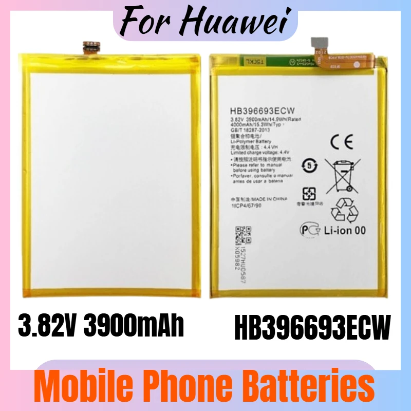 

HB396693ECW аккумулятор для телефона 3,82 В 3900 мАч для Huawei Mate 8 NXT-DL00/TL00/AL10/CL00, сменный аккумулятор, новинка, высокое качество