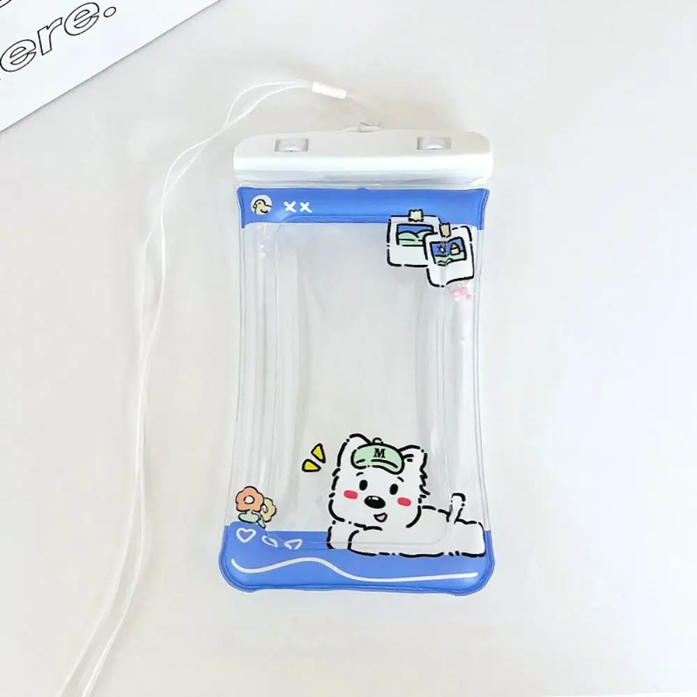 

Водонепроницаемый чехол для телефона с воздушной подушкой, мультяшный дизайн Капибара, прозрачный чехол-сумка для телефона с защитой от дождя, для мобильных устройств