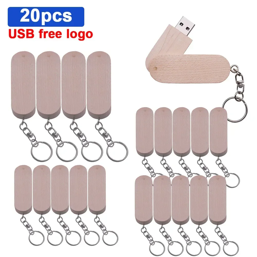 20pcs/lot High Speed Maple Wood USB 2.0 Flash Drive Pendrive 64gb 32gb 16gb 8gb 4gb Top Quality for Photography Gifts(free Logo)