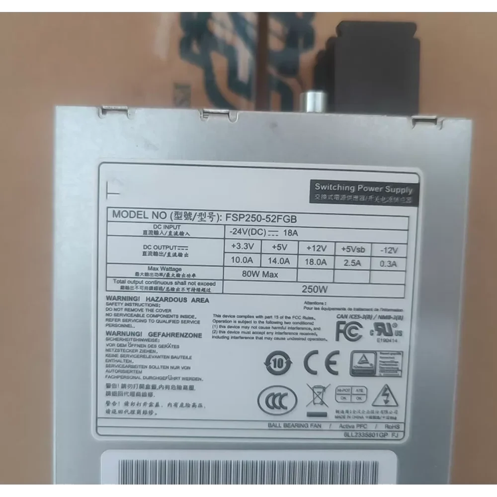 24V DC Input Small 1U FLEX Power Supply Model FSP250-52FGB