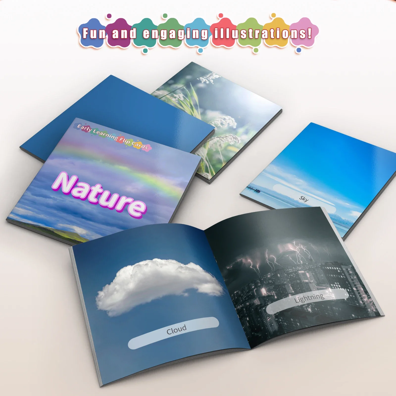 Card Books - Lively Knowledge Card Books for Early Learning, Educational Cards