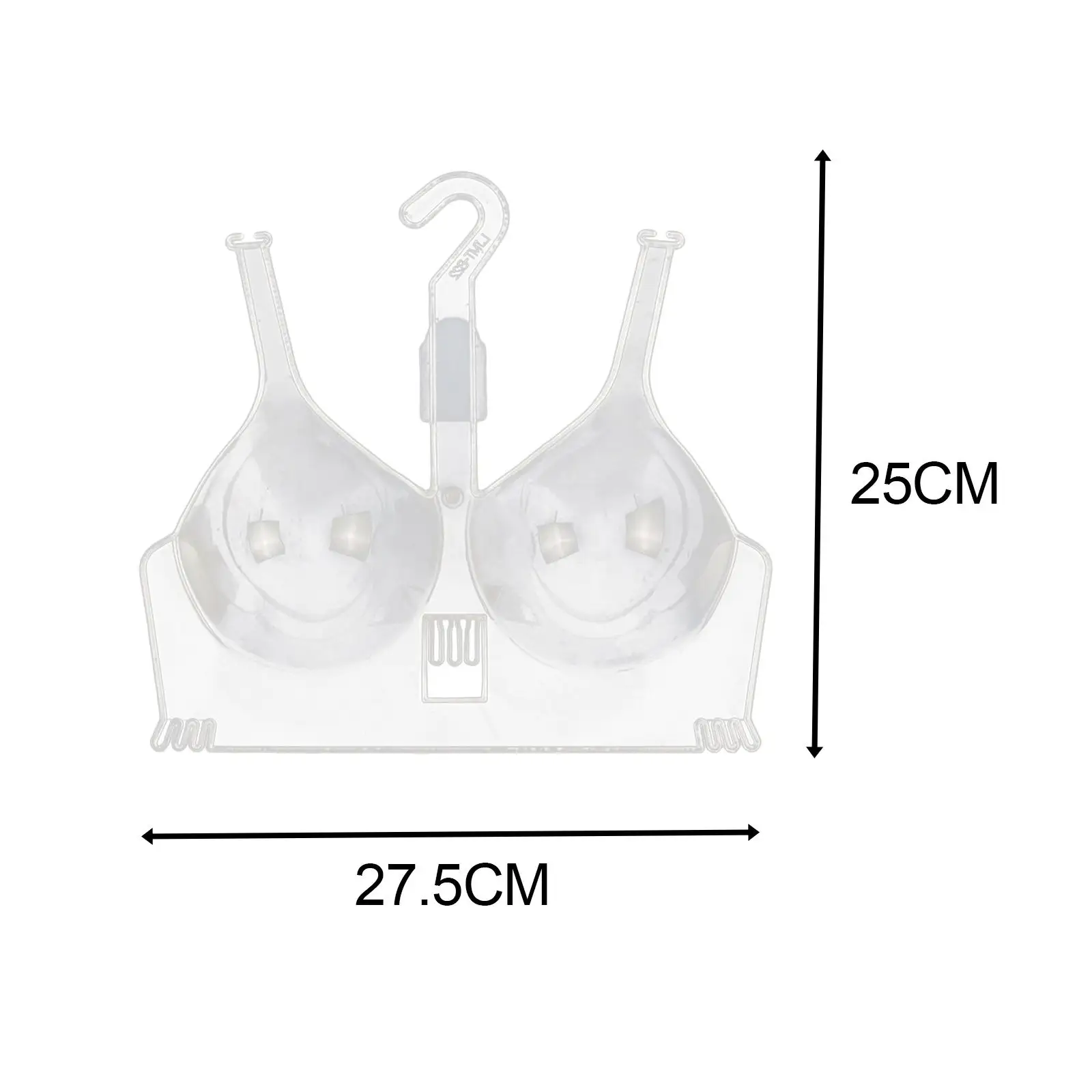 5Pcs Clear Bras Display Rack Hanging Bras Hangers Multifunctional Space Saving for Shop
