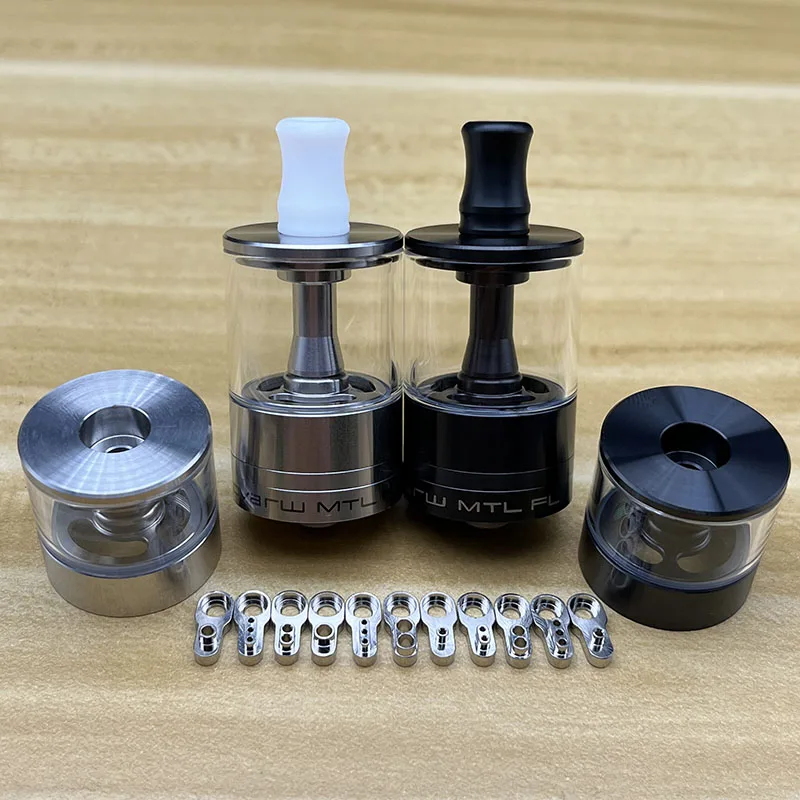 Dvarw MTL FL 24 rta Tank 24mm 316ss رذاذ واحد قابل لإعادة البناء مع 11 قطعة إدراج AFC