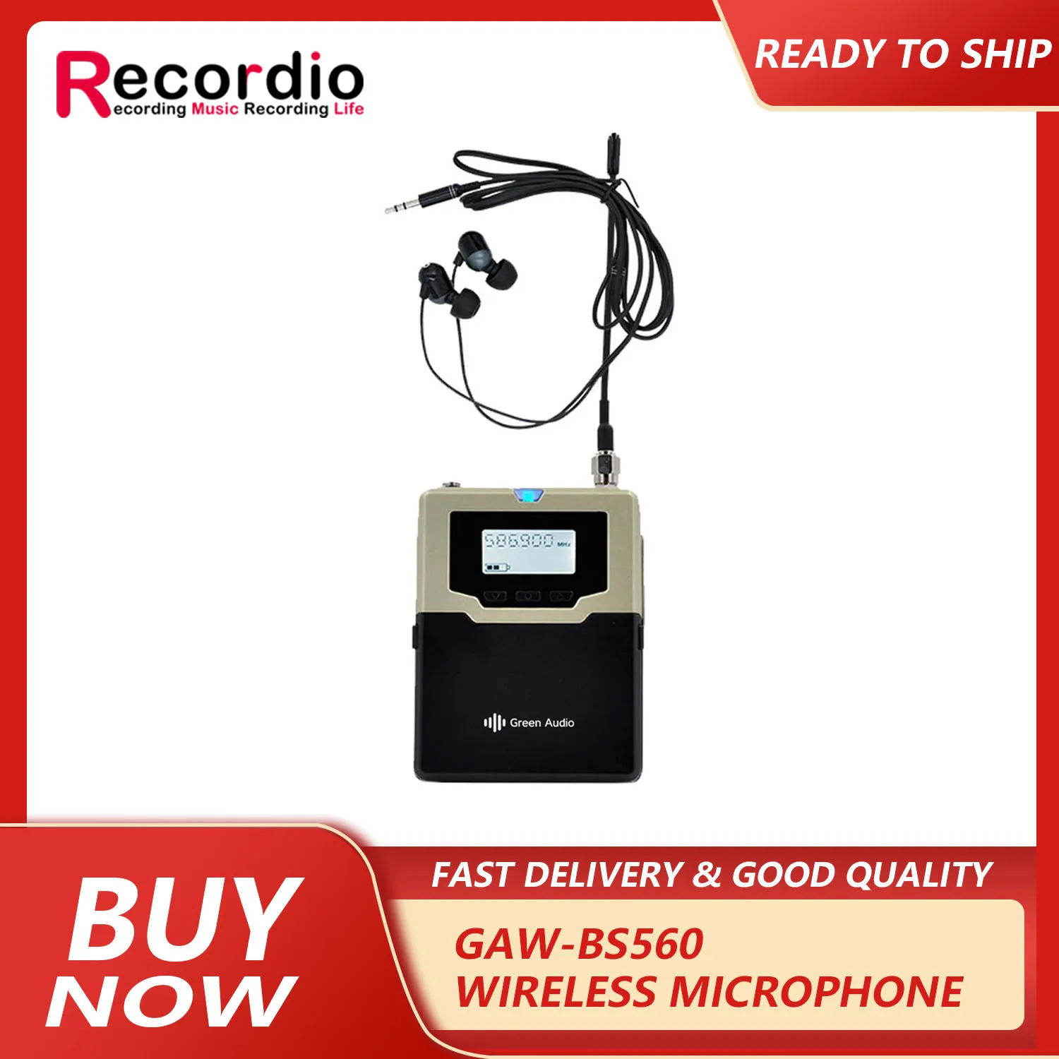 

GAW-BS560 Wireless monitor performance stage singer band rehearsal ear return system return device stereo for bodypack