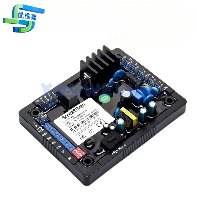 

Цифровой регулятор напряжения SmartGen HVR410 AVR с интерфейсом USB, функция черного ящика для бесщеточного генератора AUXW SHUNT