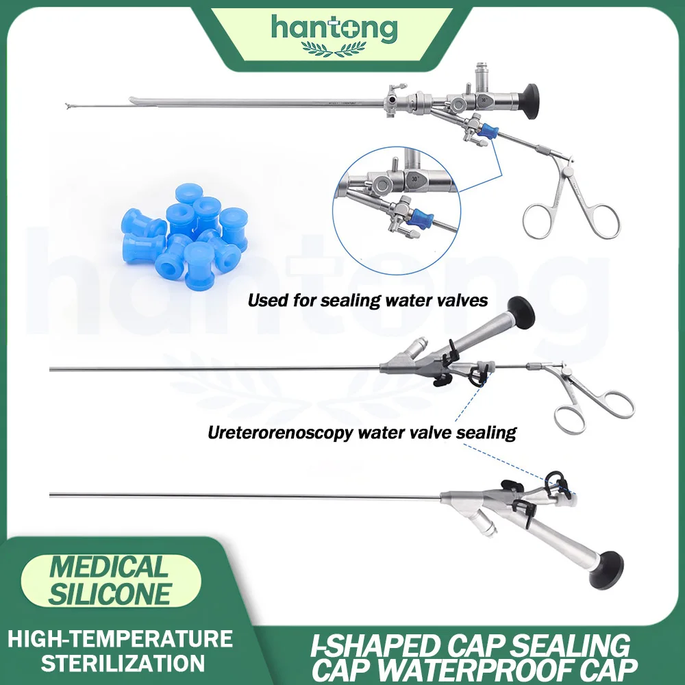 Ureteroscope Waterproof Cap Cystoscope I-shaped Cap Laparoscopic Hysteroscopy Sealing Cap Sterilizable Medical Silicone