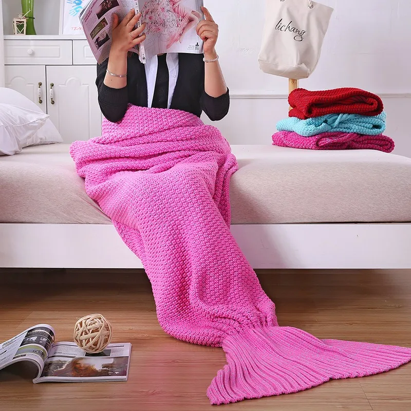 Mermaid Tail Blanket Soft Luxury Bedspread with Elegant Mermaid Design Fluffy Warmth Perfect for Women Weddings Birthdays