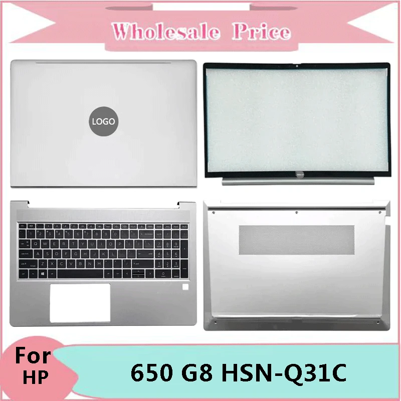 

New Original For HP Probook 650 G8 HSN-Q31C Laptop LCD Back Cover Front Bezel Upper Palmrest Bottom Base Case Keyboard Hinges