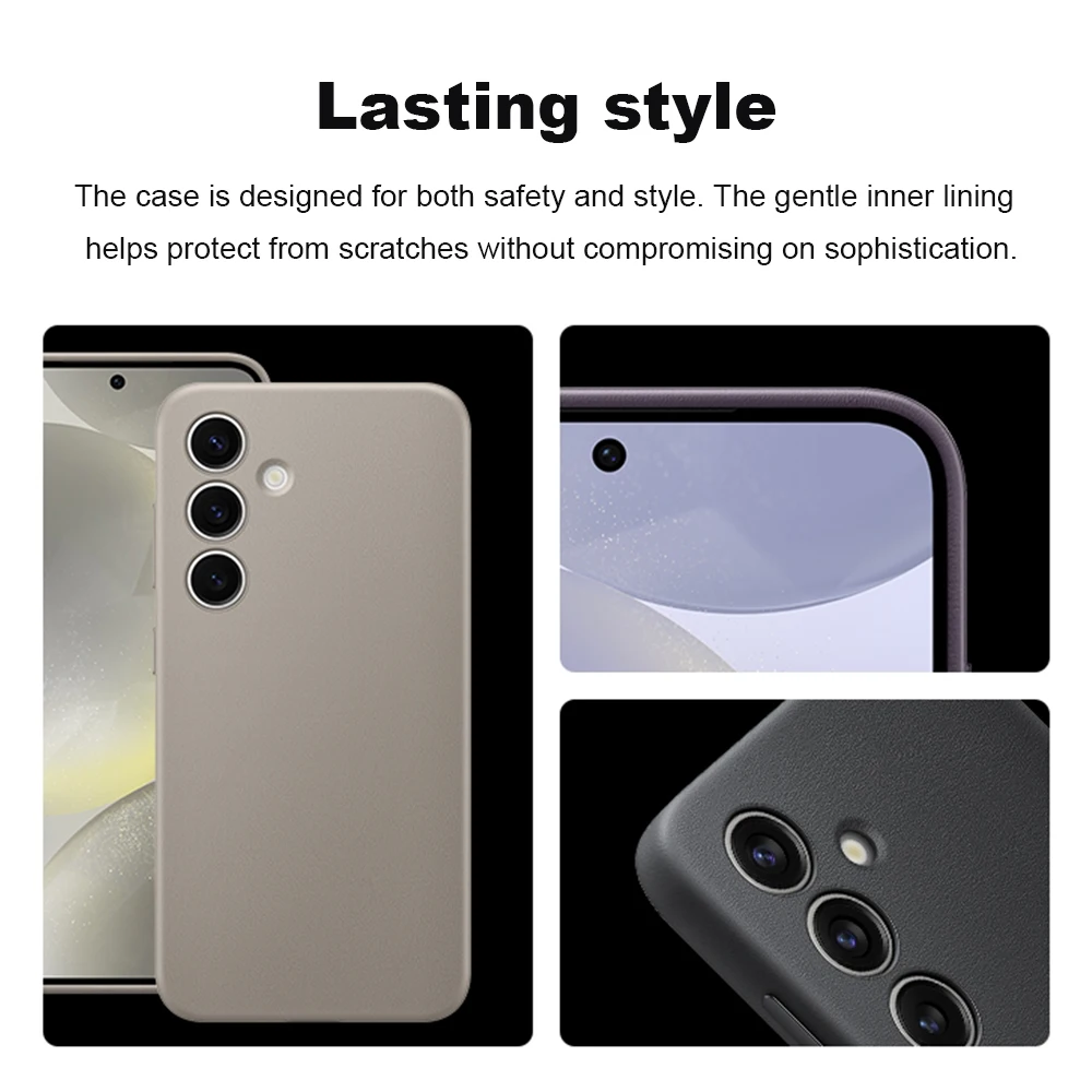 Oryginalne etui ze skóry wegańskiej Samsung Galaxy S24 S24+ do Galaxy S24 S24Plus, wegańska skórzana osłona ochronna — zdjęcie produktu 6