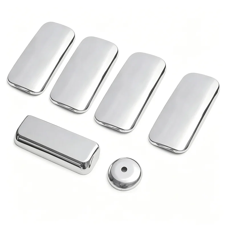 5pcs Motorhome Door Handle Cover Chrome 4 Door For Ford Transit Mk6 Mk7 2000-2014 Door Trim Door Handle Protection Accessories