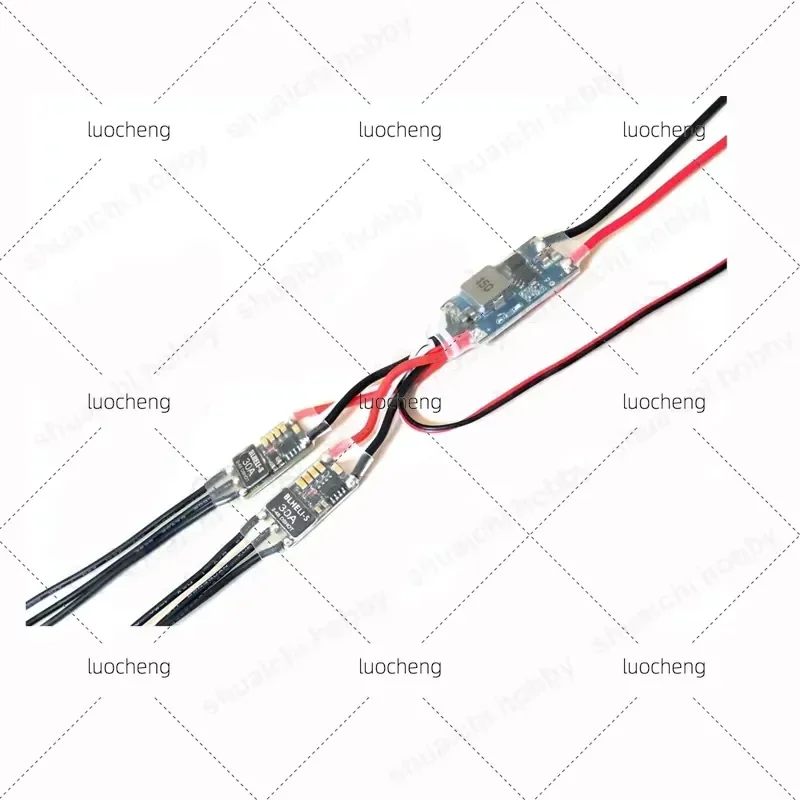 For 30A Dual Motor Linked ESC 2-4S Brushless Speed Controller for RC Twin Engine Fixed Wing Airplane 1PCS
