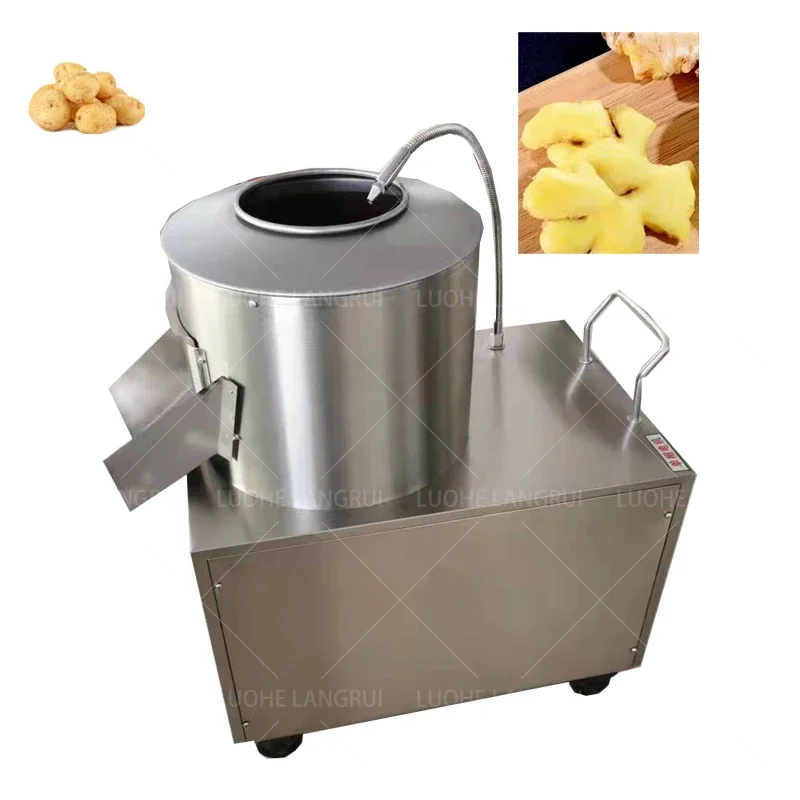 New Sales Best-selling Stainless Steel Industrial Automatic Root Vegetable Peeling Machine Potato Cleaning Peeling Machine