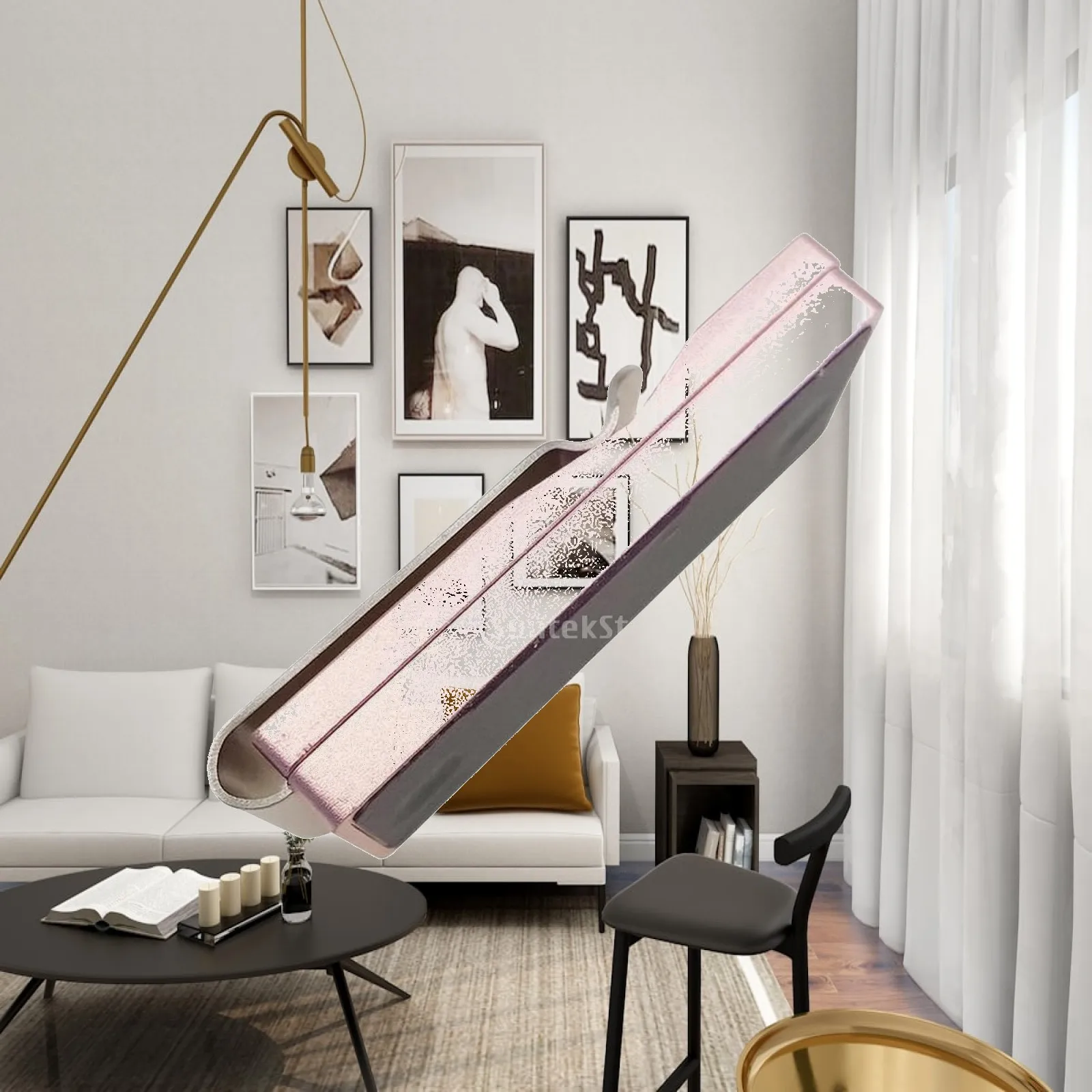 Billiard Chalk Case Clip Holder Aluminum for Pool Cue Chalk with Belt Fastener for Snooker Table Accessories