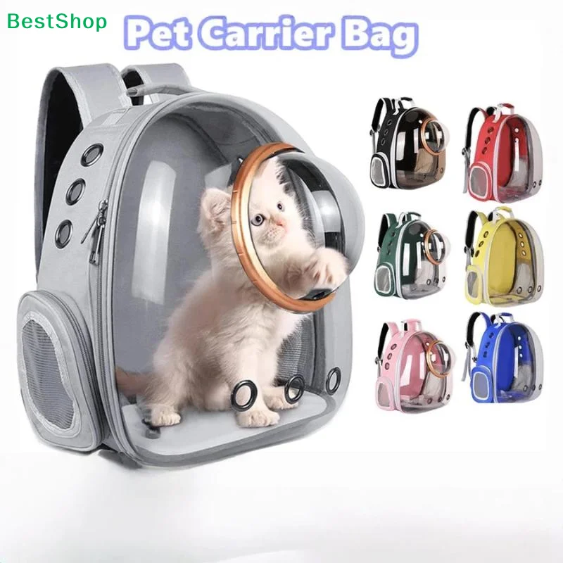 ♬ Sac de transport portable pour chat, sac de transport pour animaux de compagnie, grande capacité, sac à dos de voyage pour chien, sac à dos respirant à double épaule pour chat