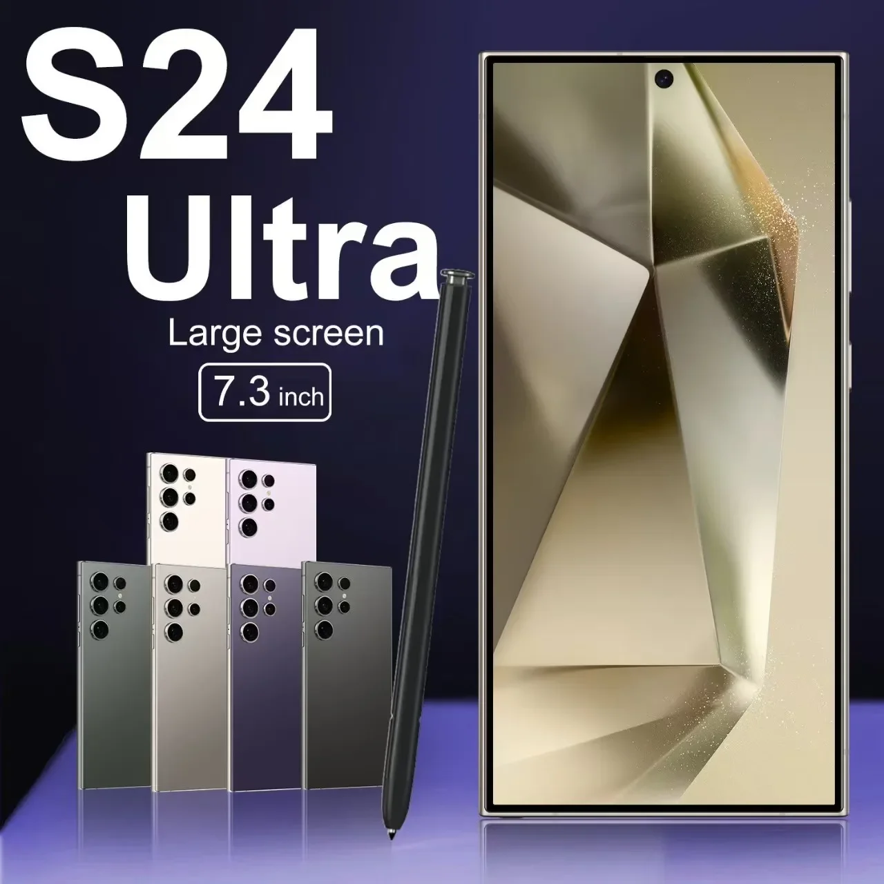 S24 Ultra Mobile Phones 7.3 HD Screen SmartPhone Original 22GB+2TB 4G 5G Dual Sim Celulares Android Unlocked 8000mAh Cell Phone