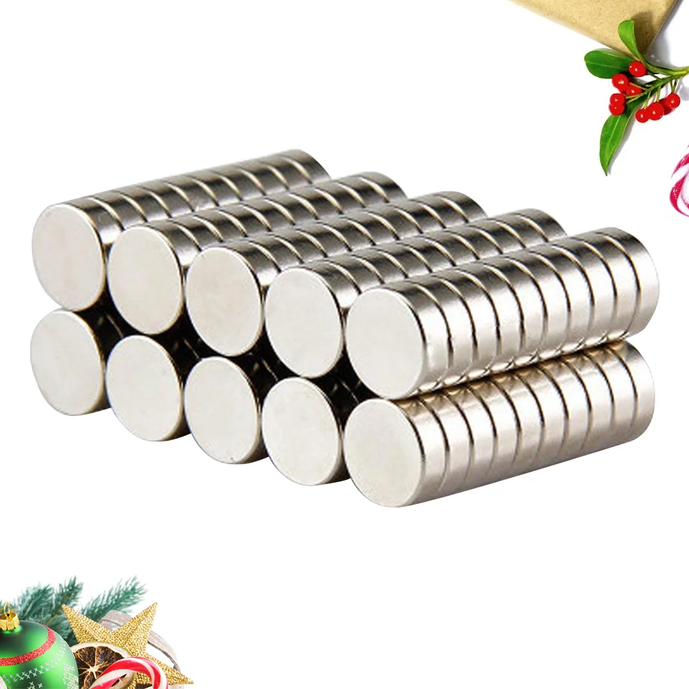 80PCS Fridge Round Magnets Permanent Magnet Portable Magnetic Push for Refrigerator Crafts Science Projects Whiteboard - 8x