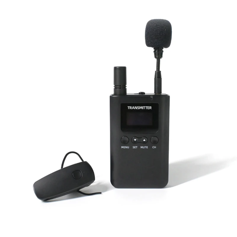Sistema de guia de áudio sussurro sem fio 2.4G para passeios de museu, palestras educacionais, serviços de igreja e interpretação simultânea