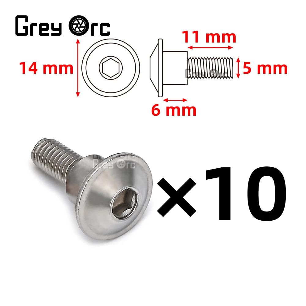 5/10 Pieces M5 Fairing Stainless Steel Screws For Suzuki GSX 1300R GSX S1000 GSX 8S GSX 8R V strom 250 650 800 1050 Accessories