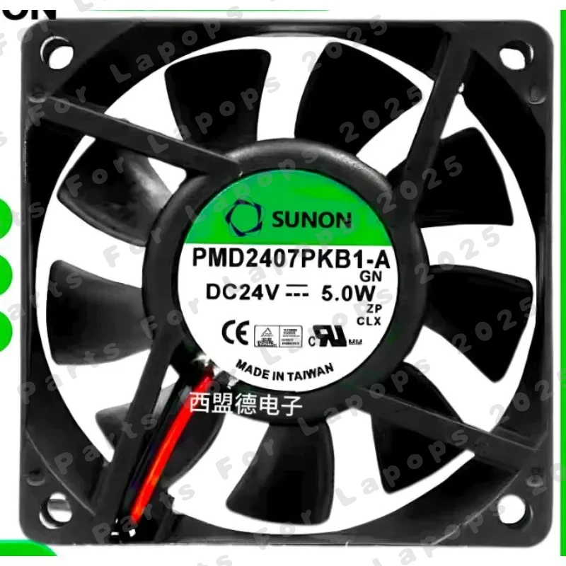 

d+New Cooler Fan for SUNON PMD2407PKB1-A 5.0W 24V Fan 7CM 70 * 70 * 20MM