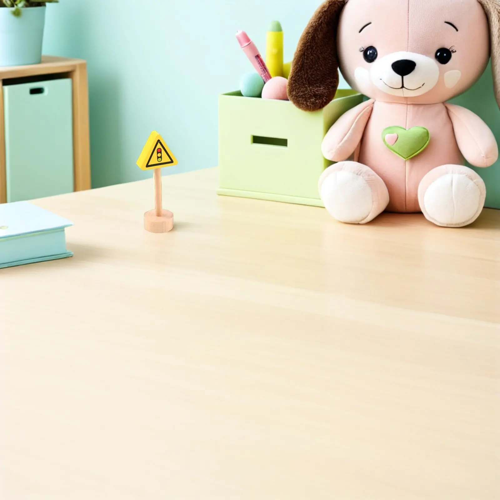 

50Pcs Wooden Road Signs Set Educational Traffic Safety Play for Kids Early Learning Cognitive Interactive Fun Traffic Sign Toy