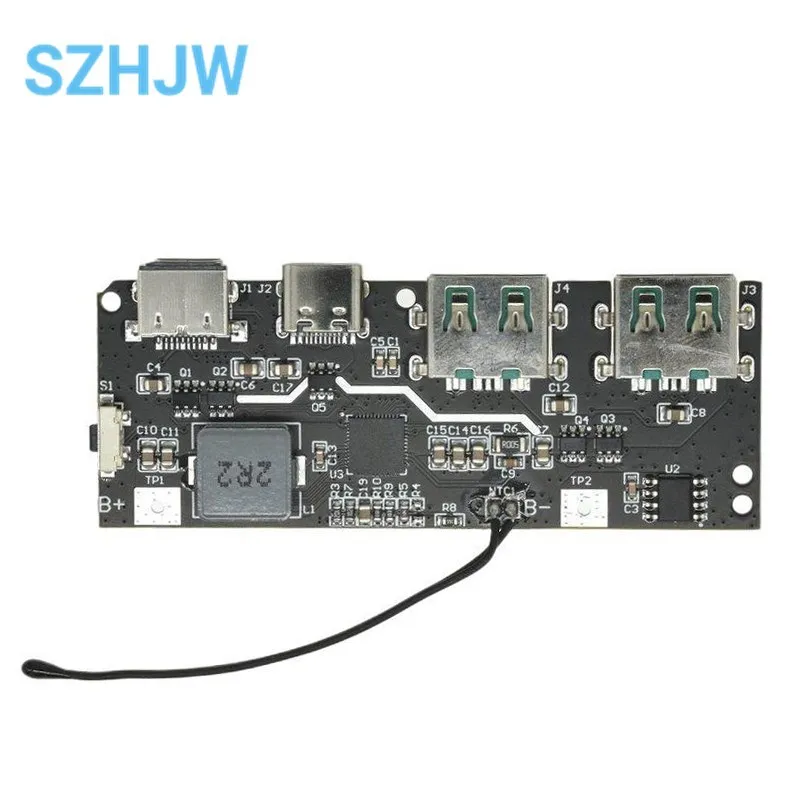 22.5W Quick Charging Mobile Power Module QC4.0 PD3.0 5 Port Dual USB Mobile Power Bank Circuit Board Protection Diy Motherboard