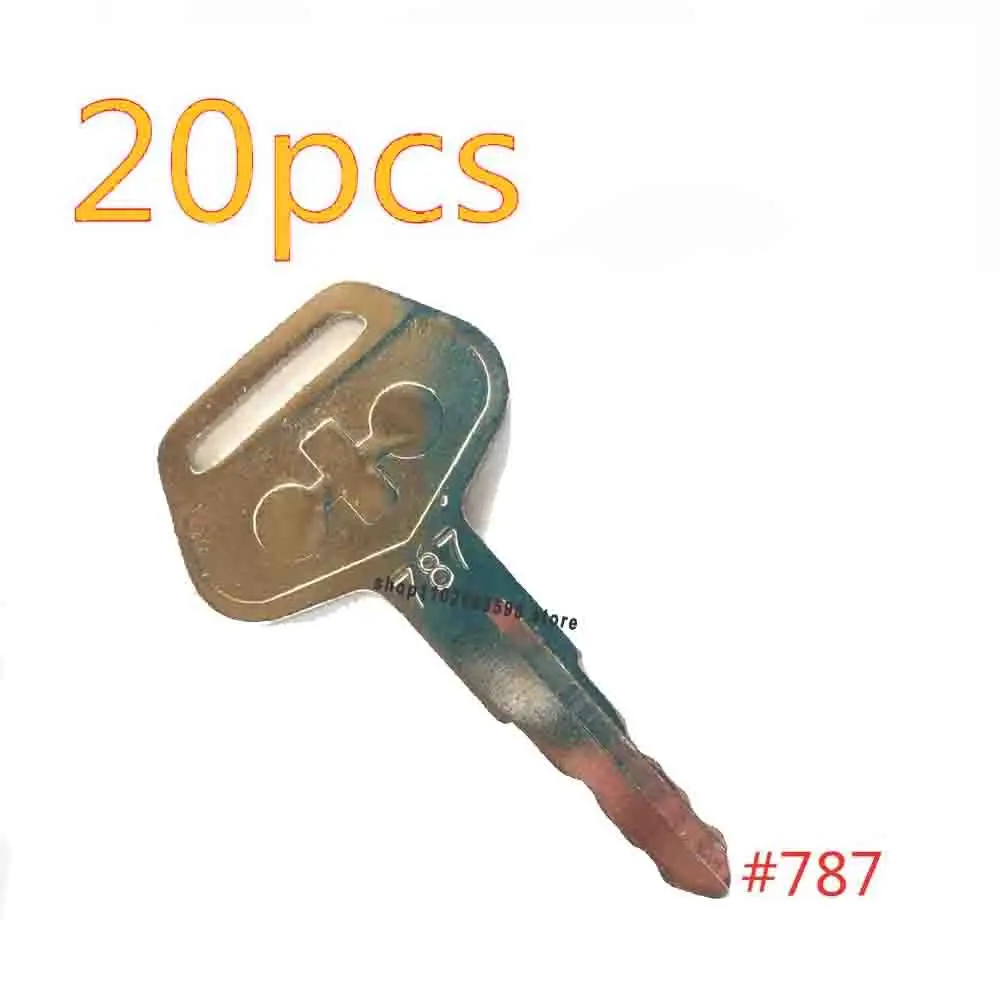 20pcs For Komatsu Heavy Equipment 787 Key Excavator Supplies Excavator Dozer Loader Backhoe Starter