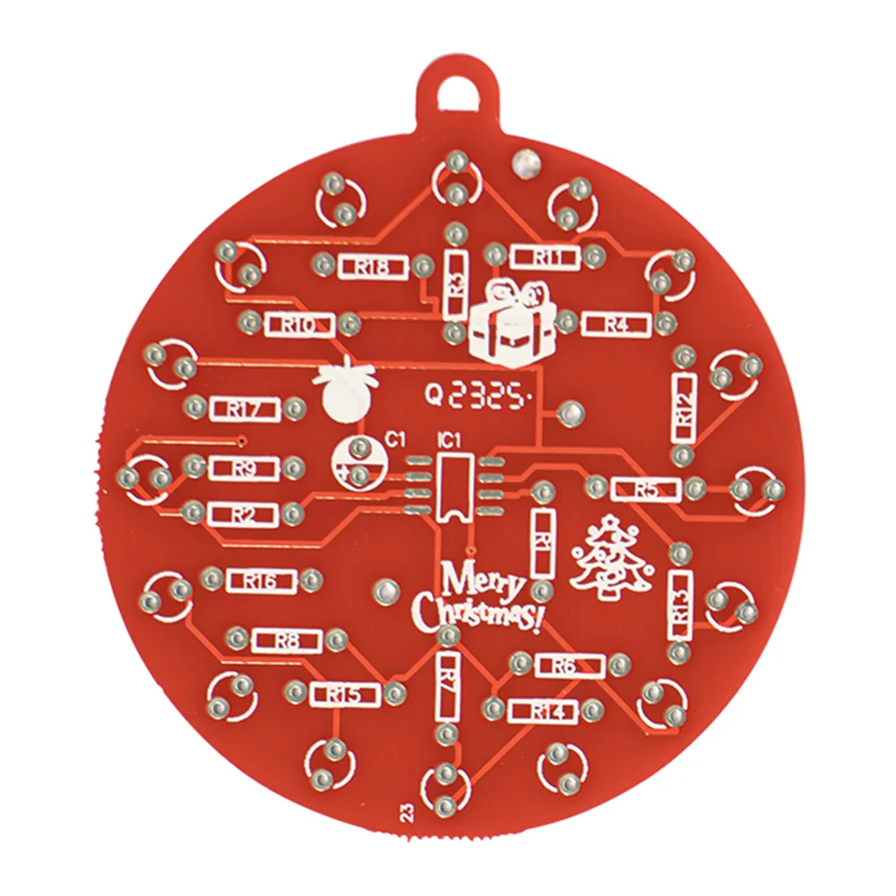 DIY Electronic Kit NE555 Red And Green LED Christmas Tree Decoration Flashing Light Electronic Component Fun Soldering DC 3V