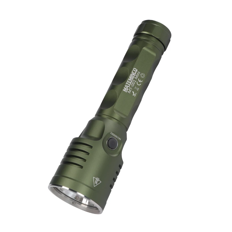 MATEMINCO MT-001 Mini Long Range Throw USB Type C Rechargeable Tactical LED Flashlight Lantern for Hunting, Camping, Searching