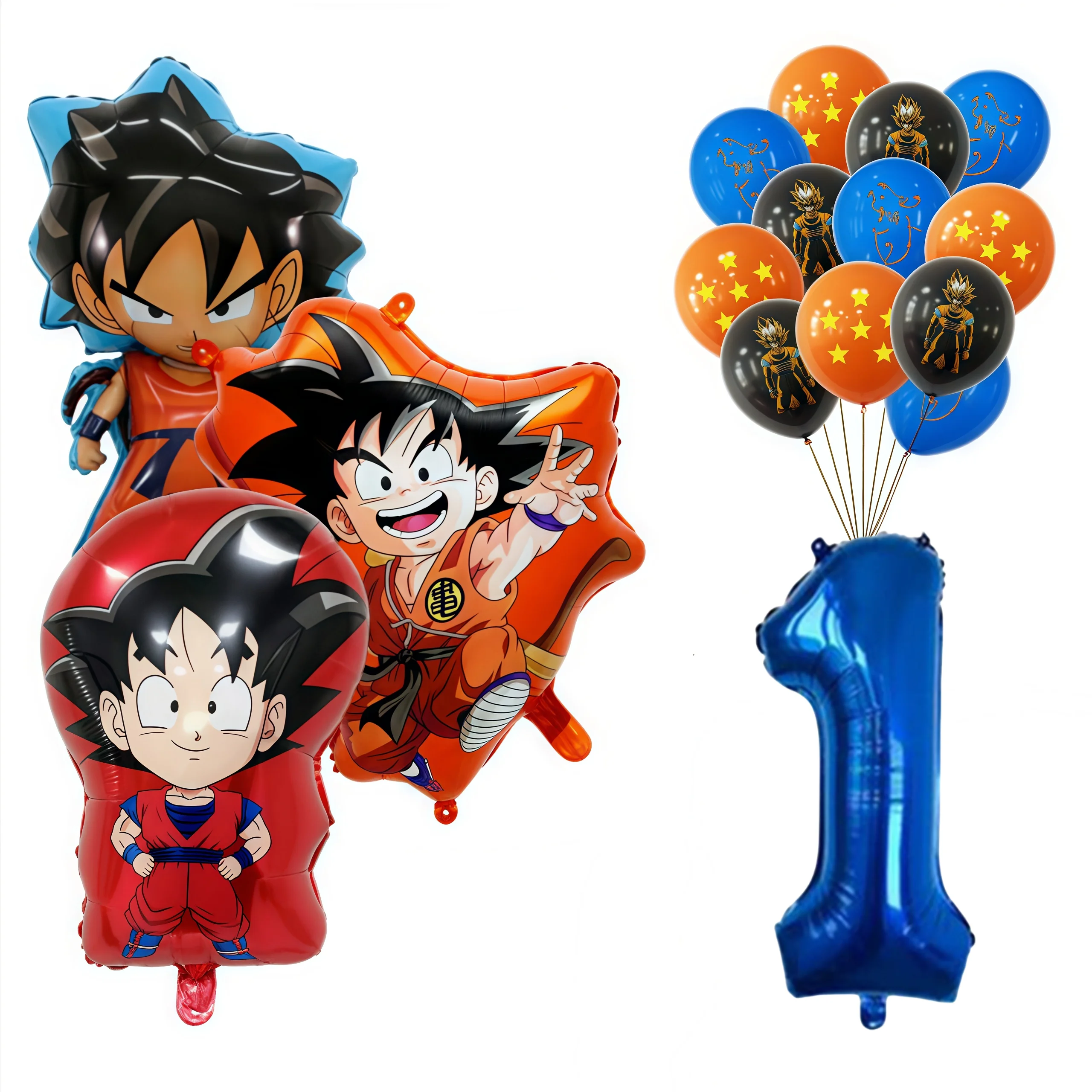 

Anime Dragon Ball Number Balloon Children's Birthday Party Decoration Aluminum Balloons Boys Dragon Ball Balloon Set Gift Baby