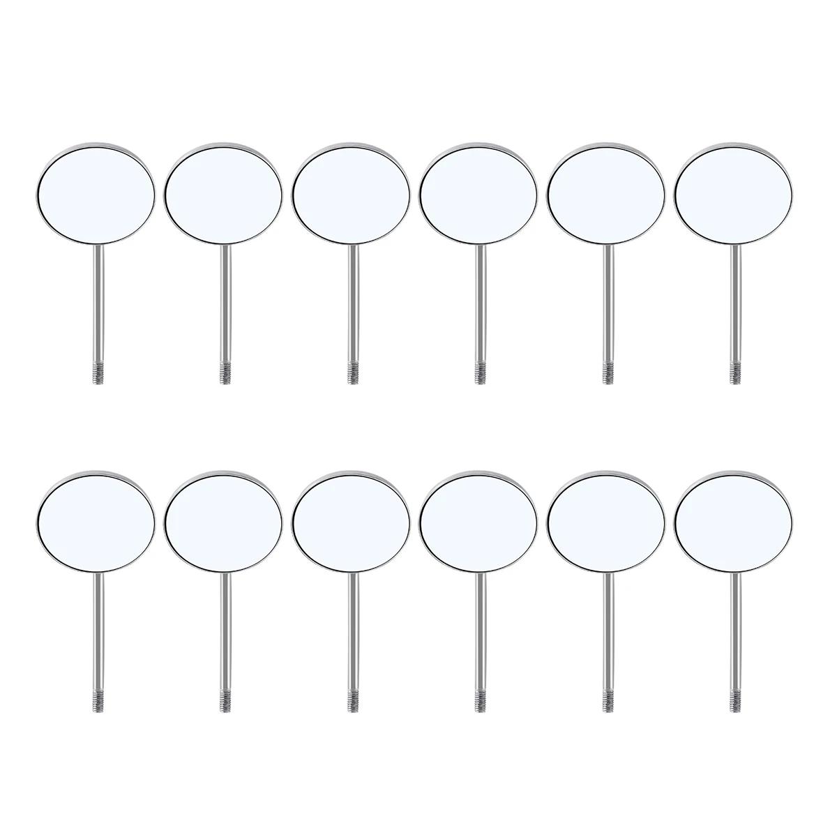 Dental Anti-fog Mouth Mirror Surface Exam Mirrors Metal Handle Reflectors Autoclavable Replace12PCS Ultra-clear Mirrors AZDENT - Image 3