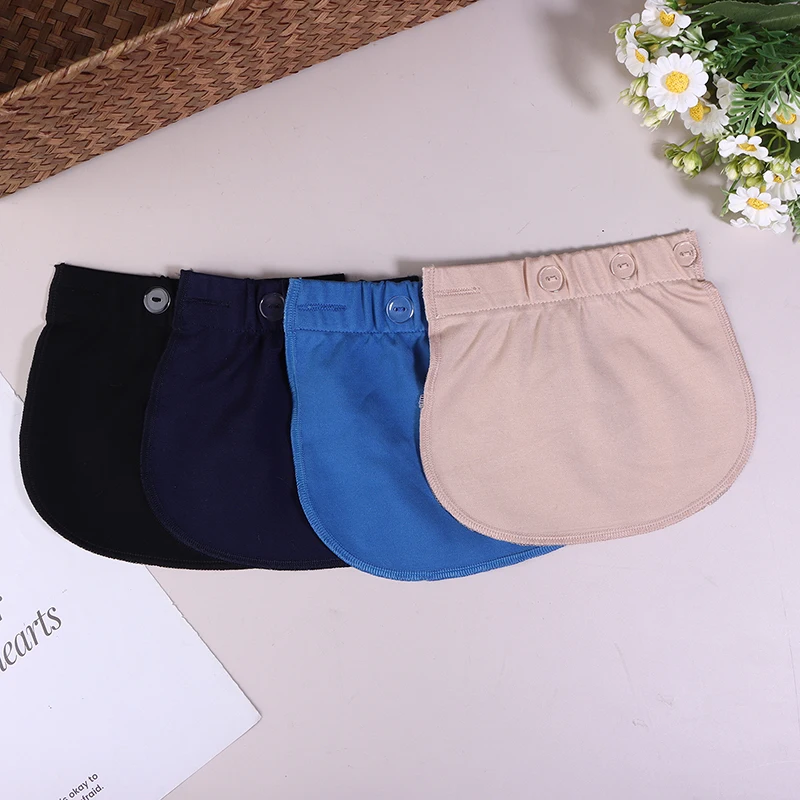 

Maternity Pregnancy Adjustable Elastic Waistband Belt Pants Lengthening Extended Button Accessory