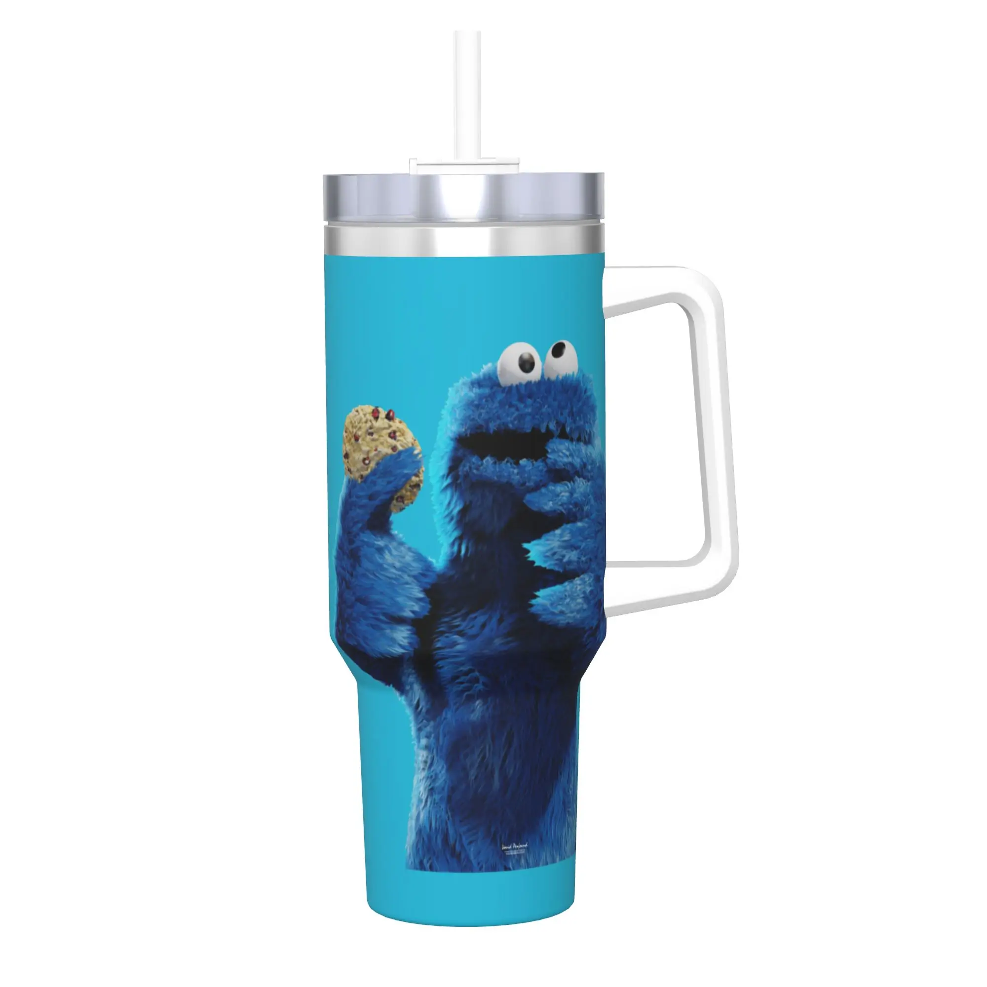 Stainless Steel Tumbler Monster Cookie Thermal Mug  Leakproof Cold and Hot Mugs Cup Beach Water Bottle