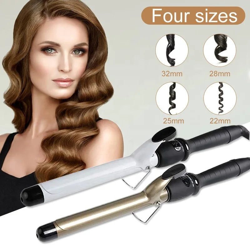 

Curling Iron Electric Curling Iron 25 28 32mm Styling Tool Ceramic Big Wave Magic Style Hair Styling Appliances 2025