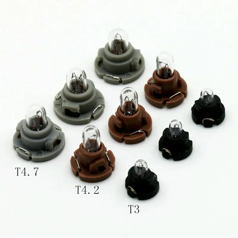 For Automobile instrument lamp T3 T4.2 T4.7 Instrument halogen lamp Air conditioning lamp Clock light Switch key lamp