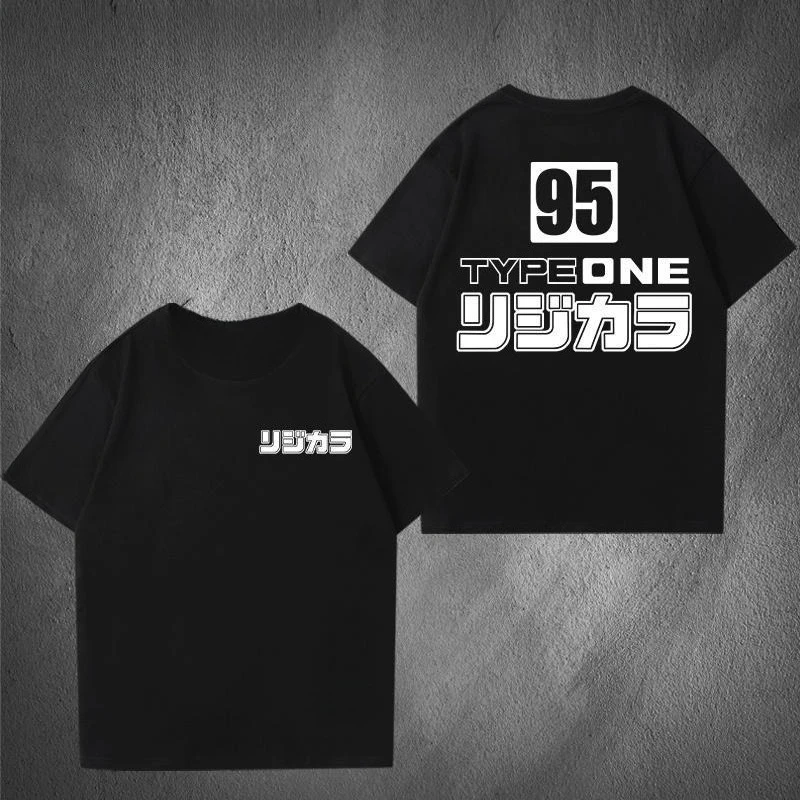 

JDM Modified Car T-shirt GK Civic EKFD2 Surrounding Men and Women Couples Pure Cotton Short-sleeved Summer T-shirt Casual Wear