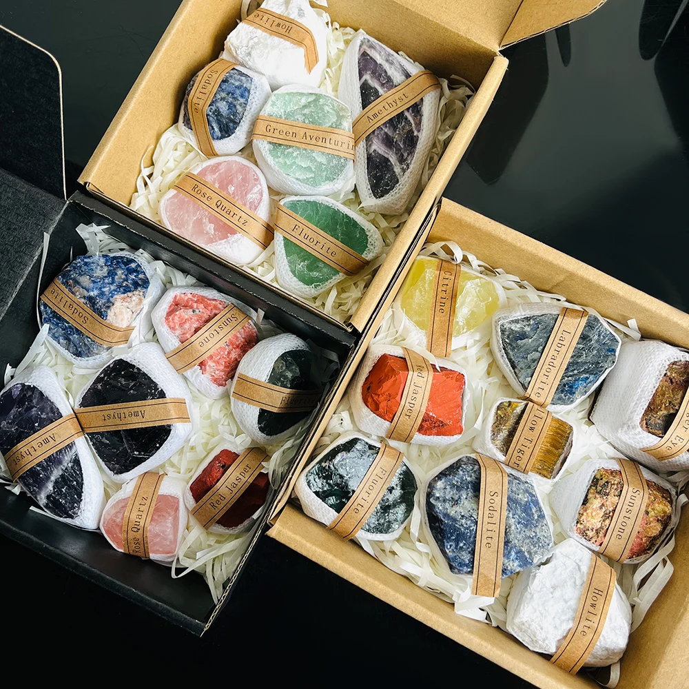 3-4/5-8/9-12pcs, Crystal Stone Set, Crystal Stone Collection, Home Decor Ornaments, Valentine'S Day Gift Set