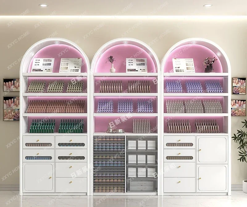 Nail Salon Display Cabinet Nail Polish Storage Cabinet Nail Polish Glue Locker