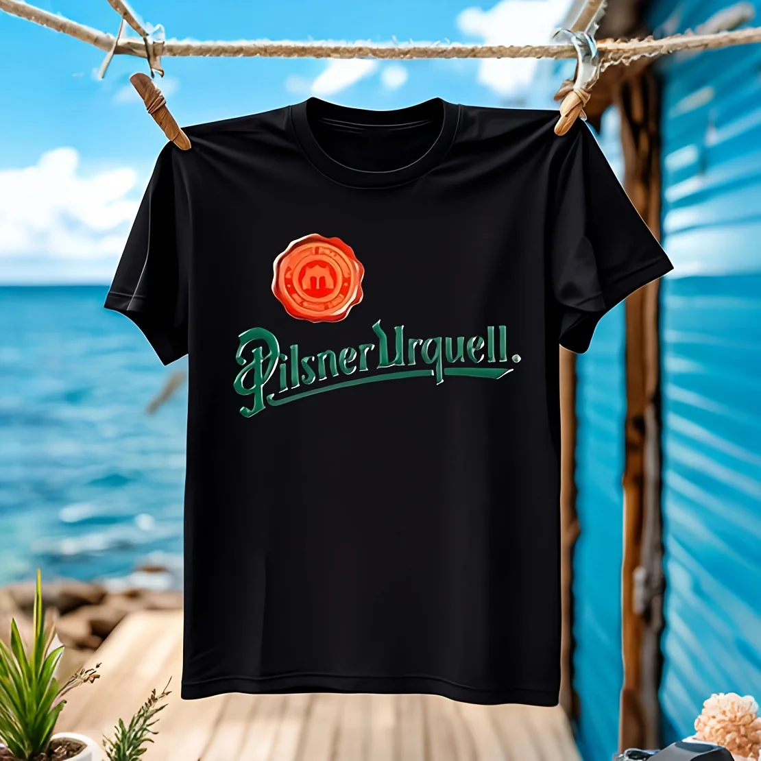 

Pilsner Urquell Beer Men's T-shirt 100% Cotton Casual Breathable Confortable casual daily wear available in various sizes classi