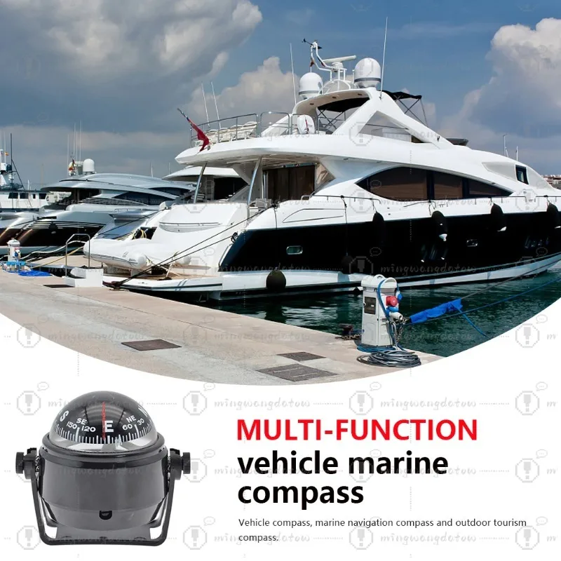 1 Set Boat Compass Professional Direction Display Equipment Practical Simple Sailing Tool with Clear Displaying for Outdoor