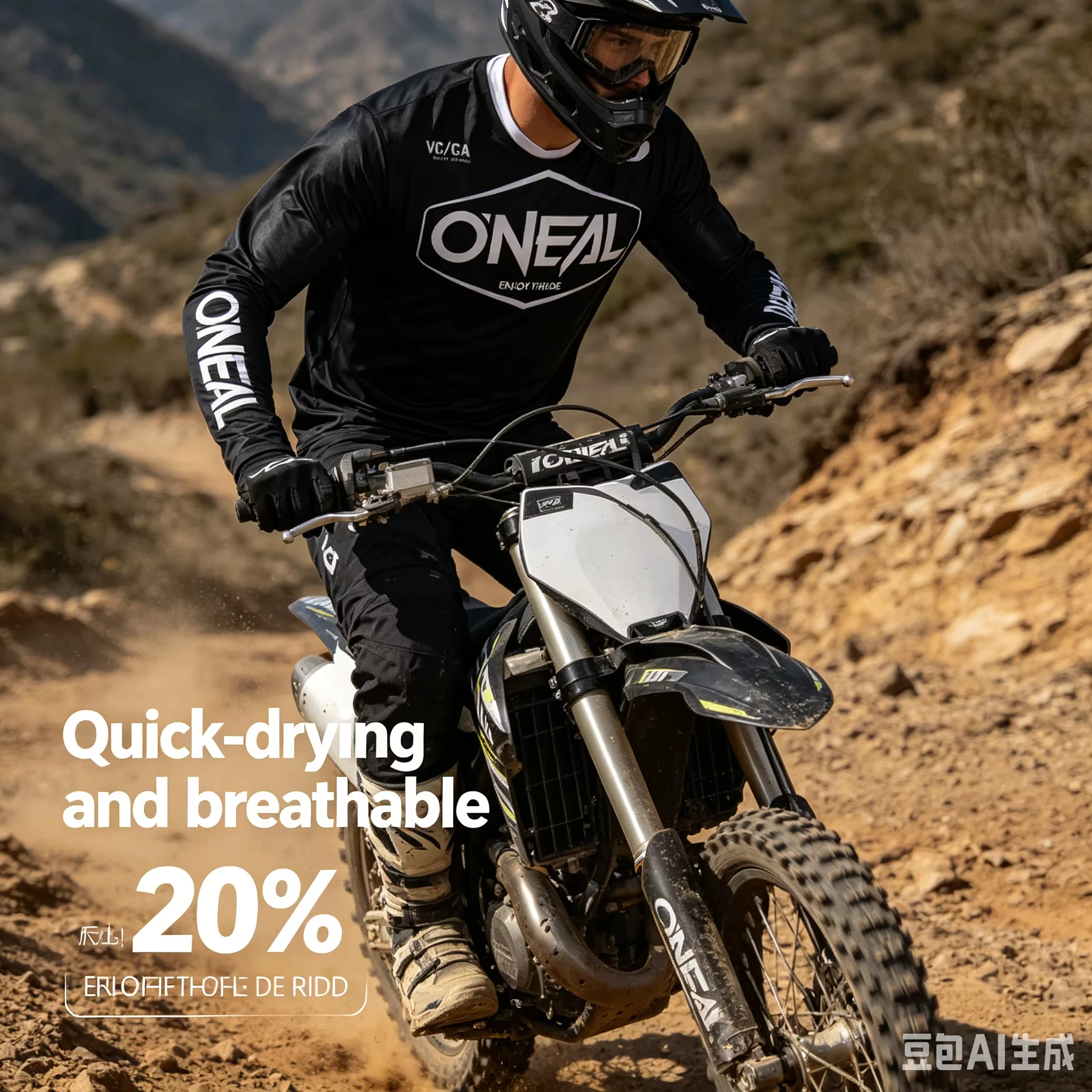 Familien-Set: Herren Downhill-Rennanzug, MTB-Radtrikot, Motocross-Motorradtrikot, atmungsaktiv, schnelltrocknend, Offroad-Sportbekleidung – Detail 7