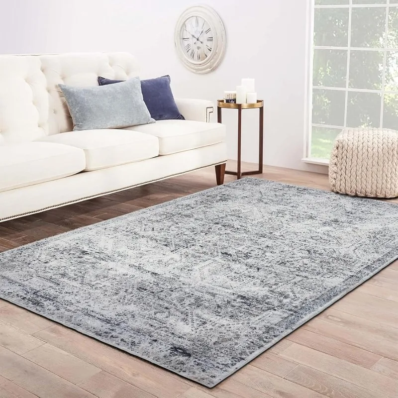 

Area Rug 5×7, Vintage Boho Rug,Ultra-Soft Low Pile, Washable, Non Slip,Stain Resistant Printed Carpet for Living Room
