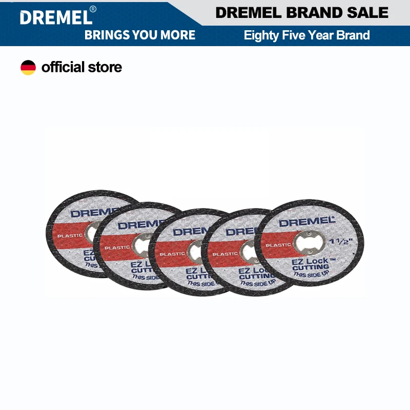 

Dremel EZ476 1/2-Inch 38mm Wheel Diameter 5 Piece Fiberglass Reinforced Cut-off Wheels Rotary Tool Cutting Disc Accessorins