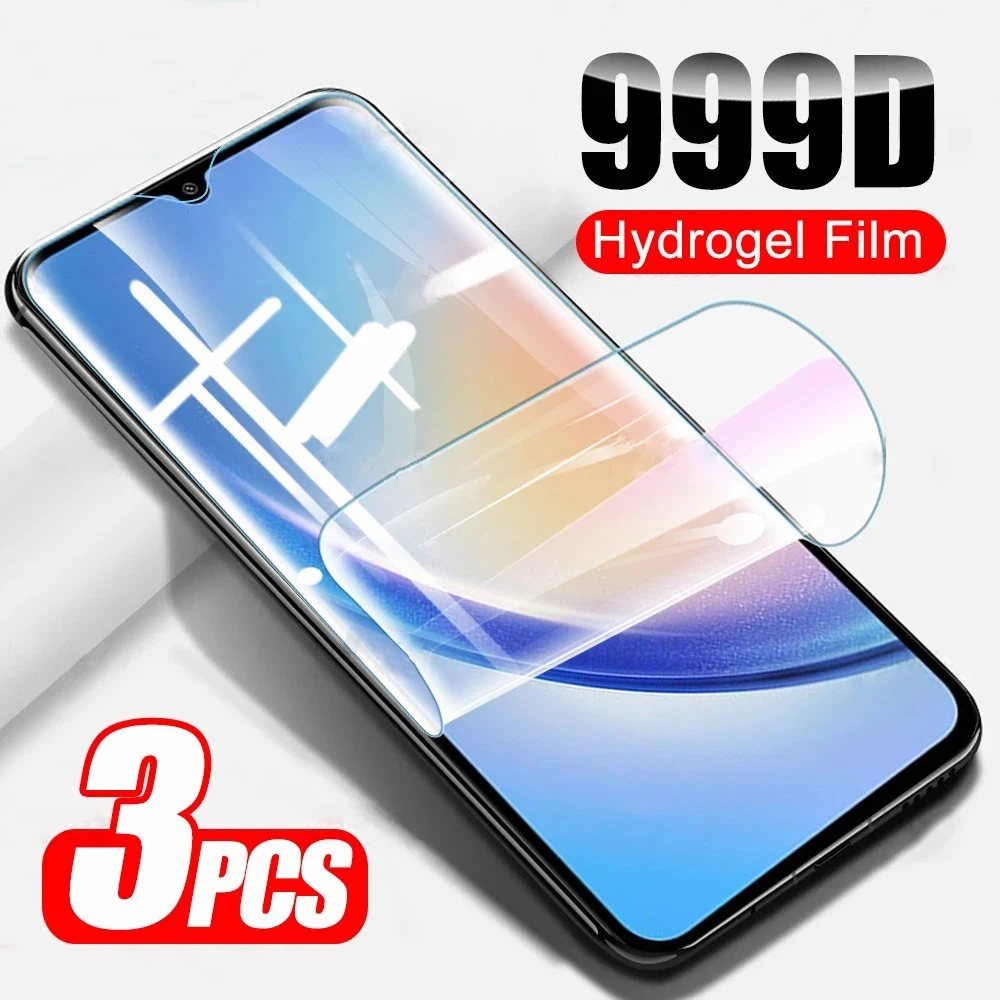 3PCS For Samsung Galaxy A54 A34 A14 A73 A53 5G Screen Protector Hydrogel Film On Samsung A13 A23 A33 M04 M14 M54 Protective Film